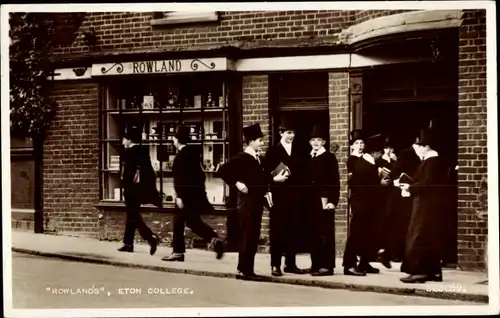 Ak Eton College Berkshire England, Rowlands, Studenten