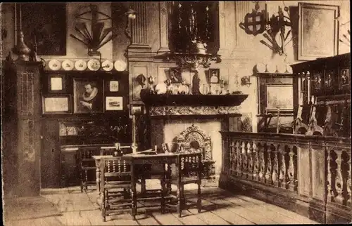 Ak Gand Gent Ostflandern, Souvereine Gilde van St Joris, De Huldige Gilde kamer