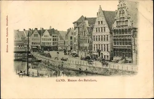 Ak Gent Gent Ostflandern, Schifferhaus