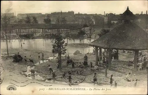 Ak Schaerbeek Schaarbeek Brüssel Brüssel, La Plaine des Jeux