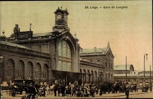 Ak Liège Lüttich Wallonien, Bahnhof Longdoz