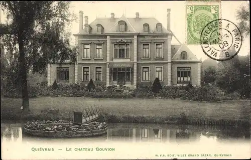 Ak Quiévrain Wallonien Hennegau, Le Chateau Gouvion