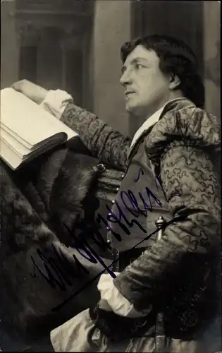 Foto Ak Schauspieler Willi Hartmann, Portrait, Autogramm, Buch