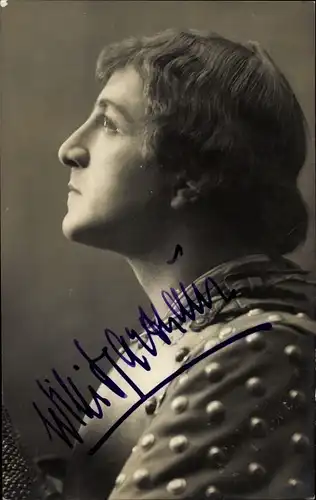 Foto Ak Schauspieler Willi Hartmann, Profil, Autogramm