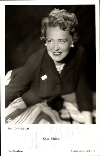 Ak Schauspielerin Käthe Haack, Portrait, Autogramm