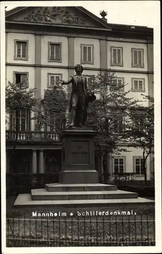 Ak Mannheim in Baden, Schillerdenkmal