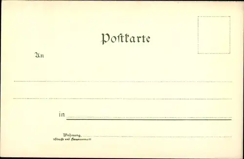 Künstler Litho Diemer, Zeno, München, Partie am Standesamt, Winter