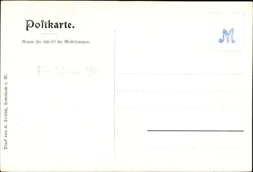 Ak Dettelbach am Main Unterfranken, Partie am Bach