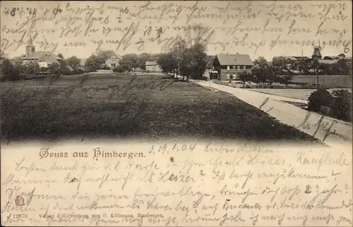 Ak Himbergen in der Lüneburger Heide, Blick auf den Ort