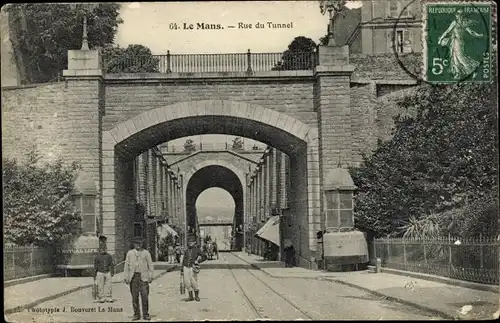 Ak Le Mans Sarthe, Rue du Tunnel