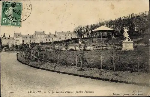 Ak Le Mans Sarthe, Der Botanische Garten
