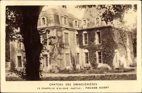 Postkarte La Chapelle d&#39;Aligne Sarthe, Château des Gringuenières