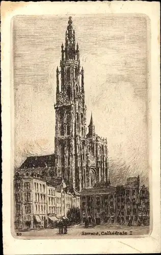 Ak Antwerpen Antwerpen Flandern, Kathedrale I