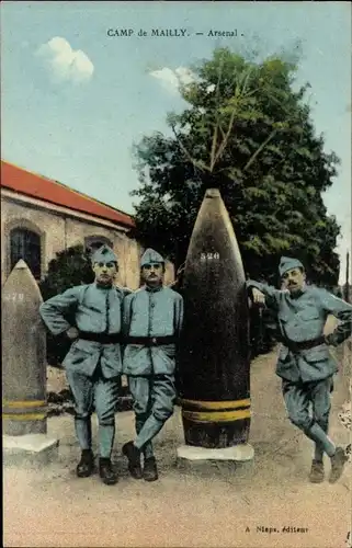 Ak Mailly le Camp Aube, Camp de Mailly, Arsenal