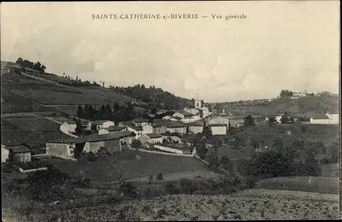 Ak Sainte Catherine sur Riverie Rhône, Gesamtansicht