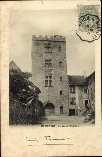 Ak Héricourt Haute Saône, Das alte Schloss