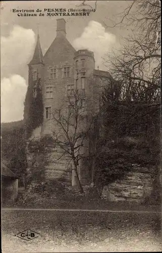 Ak Pesmes Haute Saône, Chateau de Montrambert