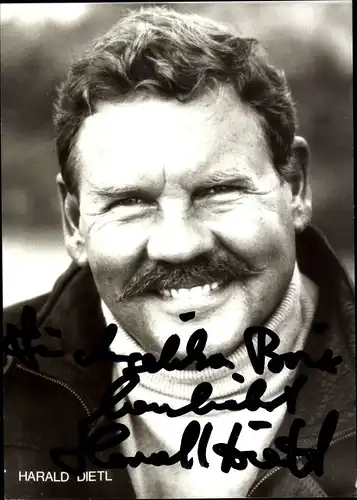 Ak Schauspieler Harald Dietl, Portrait, Autogramm