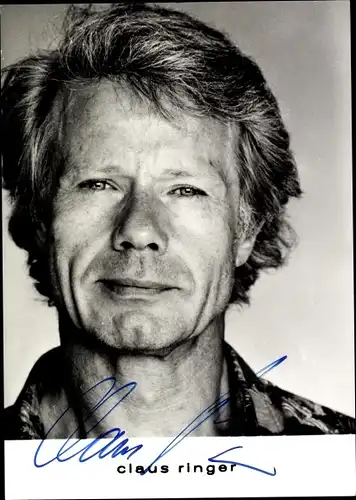 Ak Schauspieler Claus Ringer, Portrait, Autogramm