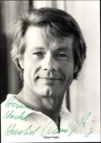 Ak Schauspieler Claus Ringer, Portrait, Autogramm