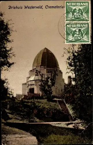 Ak Driehuis Nordholland, Westerveld, Crematorium