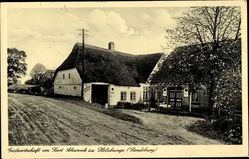 Ak Holzbunge in Schleswig Holstein, Gastwirtschaft Kurz Schwenk
