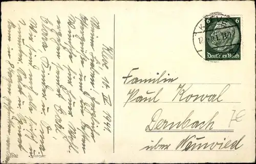 Ak Glückwunsch Ostern, Hahn und zwei Küken