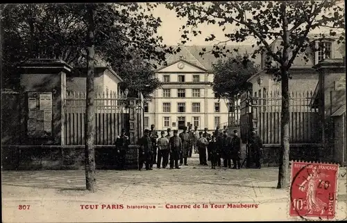 Ak Paris VII., Caserne de la Tour Maubourg