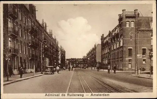 Ak Amsterdam Nordholland Niederlande, Admiral de Ruiterweg