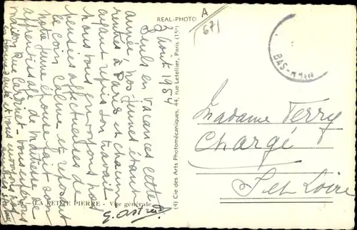 Ak La Petite Pierre Lützelstein Elsass Bas Rhin, Vue générale