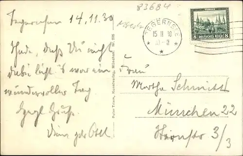 Ak Tegernsee in Oberbayern, Schloss, Außenansicht