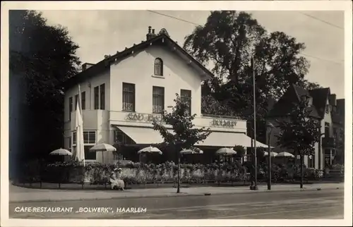 Ak Haarlem Nordholland, Cafe Restaurant Bolwerk