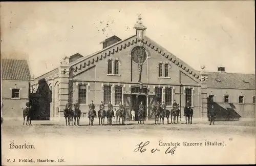 Ak Haarlem Nordholland Niederlande, Cavalerie Kazerne, Stallen