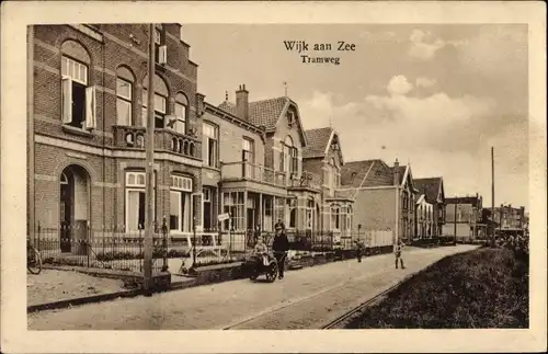 Ak Wijk aan Zee Beverwijk Nordholland Niederlande, Tramweg