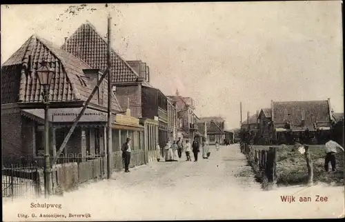 Ak Wijk aan Zee Beverwijk Nordholland Niederlande, Schulpweg