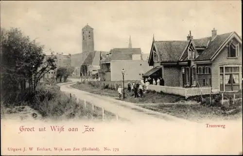 Ak Wijk aan Zee Beverwijk Nordholland Niederlande, Tramweg