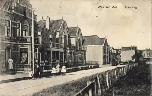 Ak Wijk aan Zee Beverwijk Nordholland Niederlande, Tramweg