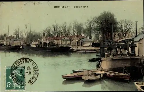 Ak Rochefort sur Mer Charente Maritime, Becken Nr. 1