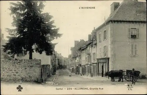 Ak Alanche Cantal, Grande Rue