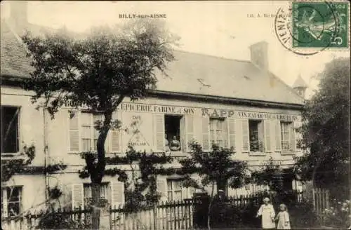 Ak Billy sur Aisne, Epicerie Farine et Son