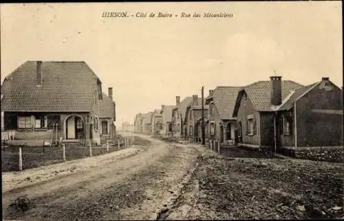 Ak Hirson Aisne, Cite de Buire, Rue des Mecaniciens