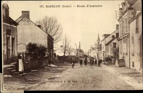 Ak Badecon Indre, Route d'Argenton