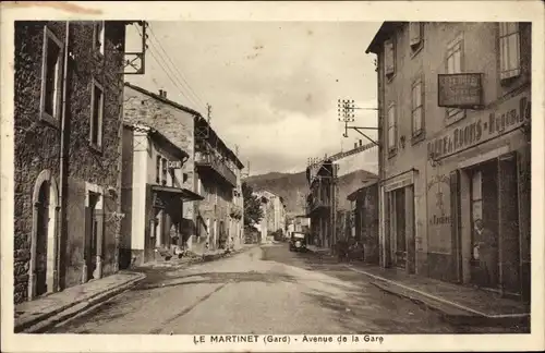 Ak Le Martinet Gard, Avenue de la Gare