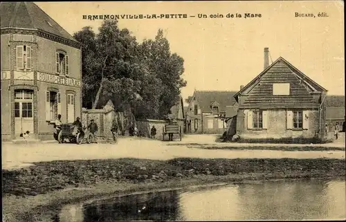 Ak Ermenonville la Petite Eure et Loir, Eine Ecke der Mare