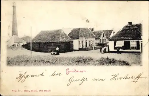 Ak Den Helder Nordholland Niederlande, Huisduinen, Leuchtturm