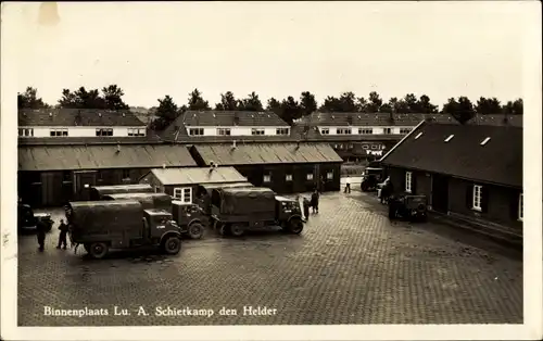 Ak Den Helder Nordholland Niederlande, Binnenplaats Lu.-A. Schietkamp