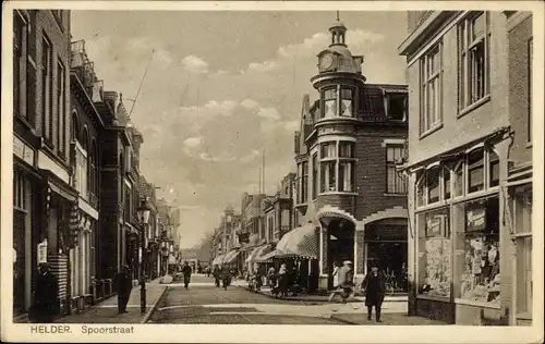 Ak Den Helder Nordholland Niederlande, Spoorstraat