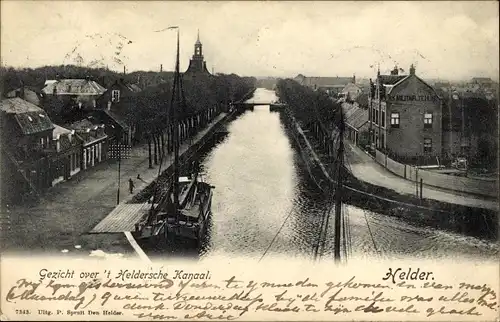 Ak Den Helder Nordholland Niederlande, Gezicht over 't Heldersche Kanaal