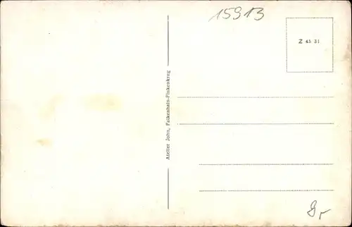 Ak Sacrow Potsdam, Romantischer Durchblick auf das Schloss