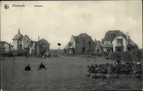 Ak Westliches Ende Westflanderns, Ferienhäuser